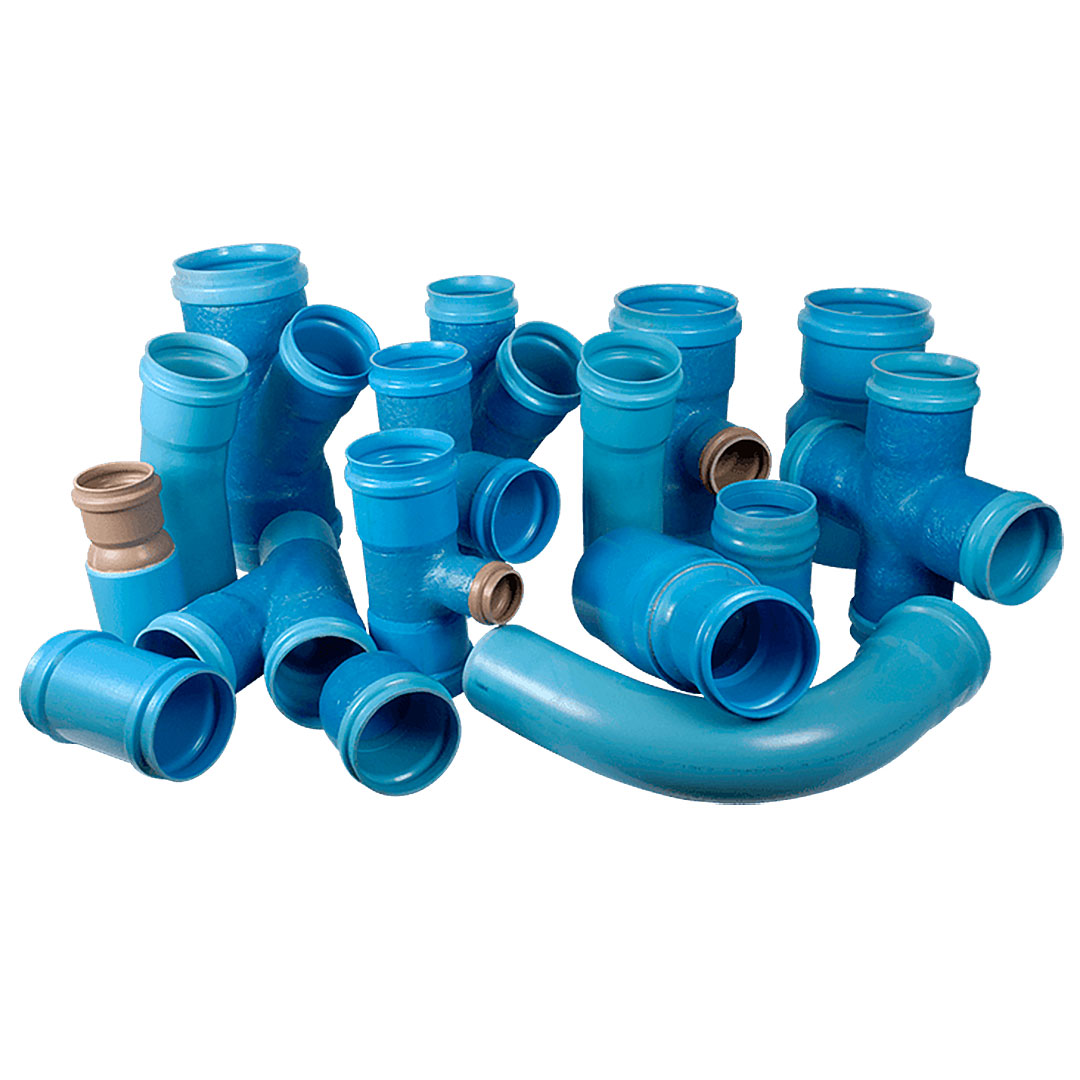 Conexões montada de pvc